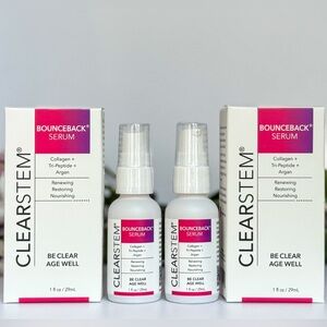Clearstem BounceBack Serum Duo - Collagen + Tri-Peptide + Aragan-NEW-$196 Retail
